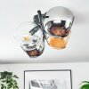 Koyoto Deckenleuchte Glas 15 cm Bernsteinfarben, Chrom, Klar, Rauchfarben, 4-flammig