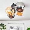 Koyoto Deckenleuchte Glas 15 cm Bernsteinfarben, Chrom, Rauchfarben, 4-flammig