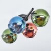 Koyoto Deckenleuchte Glas 15 cm Blau, Grün, Kupferfarben, 4-flammig