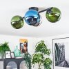 Gastor Deckenleuchte Glas 15 cm Blau, Chrom, Grün, Rauchfarben, 4-flammig