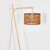 Cando Stehleuchte 35 cm Naturfarben, Weiß, 1-flammig