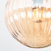 Chehalis Deckenleuchte Glas 10 cm, 12 cm Bernsteinfarben, Klar, Rauchfarben, 3-flammig