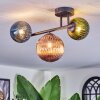Chehalis Deckenleuchte Glas 12 cm, 15 cm Blau, Grün, Kupferfarben, 3-flammig