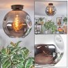 Ripoll Deckenleuchte Glas 30 cm Rauchfarben, 1-flammig