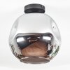 Ripoll Deckenleuchte Glas 30 cm Chrom, Rauchfarben, 1-flammig