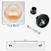 Koyoto Deckenleuchte Glas 30 cm Bernsteinfarben, Klar, 1-flammig