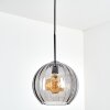 Koyoto Hängeleuchte Glas 25 cm Rauchfarben, 1-flammig