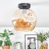 Ripoll Deckenleuchte Glas 25 cm Bernsteinfarben, 1-flammig