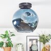 Ripoll Deckenleuchte Glas 25 cm Blau, 1-flammig