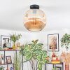 Ripoll Deckenleuchte Glas 30 cm Bernsteinfarben, 1-flammig