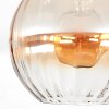 Koyoto Deckenleuchte Glas 30 cm Bernsteinfarben, Klar, 1-flammig