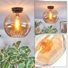 Koyoto Deckenleuchte Glas 30 cm Bernsteinfarben, 1-flammig
