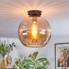 Koyoto Deckenleuchte Glas 30 cm Bernsteinfarben, 1-flammig