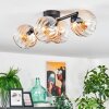 Koyoto Deckenleuchte Glas 15 cm Bernsteinfarben, Klar, 4-flammig