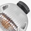 Ripoll Deckenleuchte Glas 30 cm Klar, Rauchfarben, 1-flammig