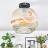 Ripoll Deckenleuchte Glas 30 cm Bernsteinfarben, Klar, 1-flammig