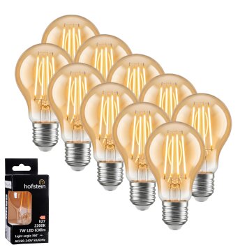 LED E27 10er Set 7 Watt 2200 Kelvin 630 Lumen