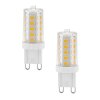 LED G9 2er Set 3,5 Watt 3000 Kelvin 330 Lumen