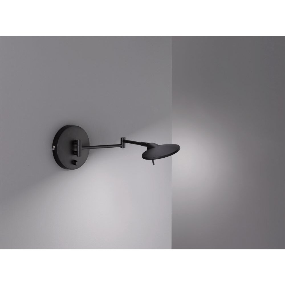 Trio Leuchten KAZAN Wandleuchte LED Schwarz, 1-flammig main product photo