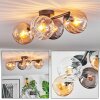 Koyoto Deckenleuchte Glas 15 cm Bernsteinfarben, Klar, Rauchfarben, 4-flammig