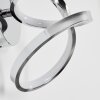 Lunor Wandleuchte LED Chrom, 1-flammig