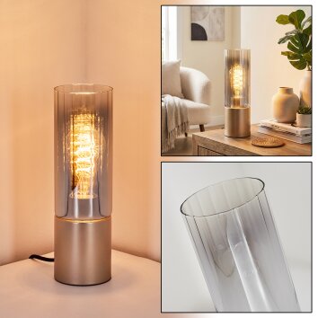 Dulcita Tischleuchte Braun, 1-flammig