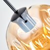 Ripoll Hängeleuchte Glas 20 cm Bernsteinfarben, Klar, 1-flammig