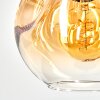 Ripoll Hängeleuchte Glas 20 cm Bernsteinfarben, Klar, 1-flammig