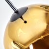 Ripoll Hängeleuchte Glas 20 cm Gold, Klar, 1-flammig