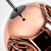 Ripoll Hängeleuchte Glas 20 cm Klar, Kupferfarben, 1-flammig