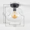 Ripoll Deckenleuchte Glas 25 cm Klar, 1-flammig