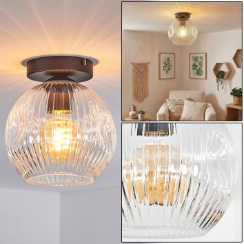 Ripoll Deckenleuchte Glas 20 cm Klar, 1-flammig