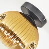 Ripoll Deckenleuchte Glas 20 cm Gold, Klar, 1-flammig