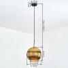 Koyoto Hängeleuchte Glas 30 cm Gold, 1-flammig