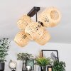 Basto Deckenleuchte 15 cm Naturfarben, 8-flammig
