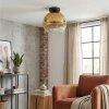 Ripoll Deckenleuchte Glas 25 cm Gold, Klar, 1-flammig