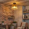 Ripoll Deckenleuchte Glas 25 cm Gold, Klar, 1-flammig