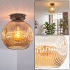 Ripoll Deckenleuchte Glas 25 cm Bernsteinfarben, 1-flammig