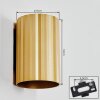 Fonir Wandleuchte 2-er Set Gold, 1-flammig