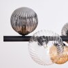 Chehalis Pendelleuchte Glas 10 cm, 12 cm, 15 cm Bernsteinfarben, Klar, Rauchfarben, 8-flammig