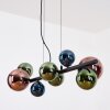 Chehalis Pendelleuchte Glas 10 cm, 12 cm, 15 cm Blau, Grün, Kupferfarben, 8-flammig