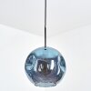 Ripoll Hängeleuchte Glas 30 cm Blau, 1-flammig