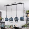 Koyoto Hängeleuchte Glas 25 cm Blau, 4-flammig