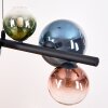 Chehalis Pendelleuchte Glas 10 cm, 12 cm, 15 cm Blau, Grün, Klar, Kupferfarben, 8-flammig