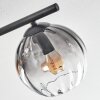 Koyoto Deckenleuchte Glas 15 cm Bernsteinfarben, Klar, Rauchfarben, 4-flammig