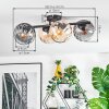 Koyoto Deckenleuchte Glas 15 cm Bernsteinfarben, Klar, Rauchfarben, 4-flammig