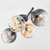 Koyoto Deckenleuchte Glas 15 cm Bernsteinfarben, Klar, Rauchfarben, 4-flammig