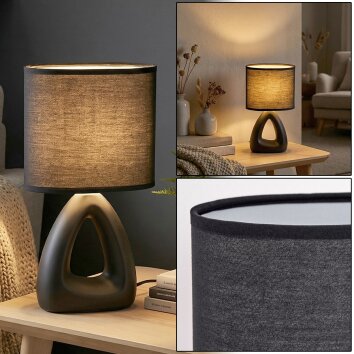 Garin Tischleuchte Schwarz, 1-flammig