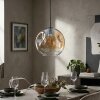 Ripoll Hängeleuchte Glas 30 cm Bernsteinfarben, Klar, 1-flammig