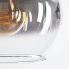 Koyoto Hängeleuchte Glas 25 cm Bernsteinfarben, Klar, Rauchfarben, 3-flammig